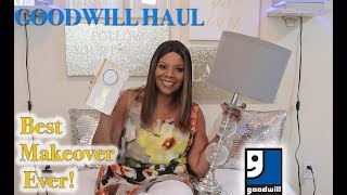 New Goodwill Haul  My Best Goodwill Makeover EVER  MOOREGIRL [upl. by Ariaek601]