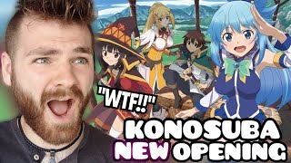 Reacting to NEW quotKONOSUBA amp Asobi Asobasequot Openings amp Endings 12  New Anime Fan  REACTION [upl. by Blus394]