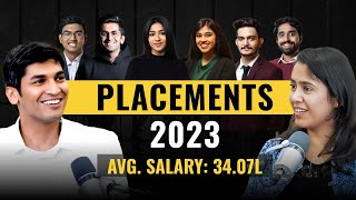 Deep Dive Into Placements 2023  Average Salary 3407 LPA [upl. by Enahpad]