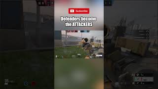 Defenders become the ATTACKERS  Rainbow Six Siege rainbowsixsiege gaming funny r6 6siege [upl. by Weasner]