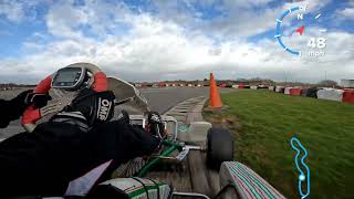 Lydd Kart Circuit  Rotax Karting Fast Laps 3862s  21 Feb 22  Komet K1H  GoPro Hero10 2K 50fps [upl. by Hans]