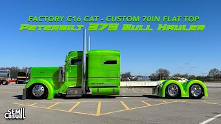 Flat Top 70in Peterbilt 379 w factory C16 CAT [upl. by Prentiss]