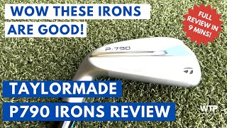 TAYLORMADE P790 Irons Review 2022  Wow These Irons Are Good [upl. by Enajaras]