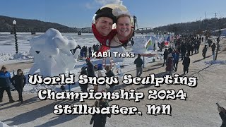 World Snow Sculpting Championship 2024  Stillwater MN [upl. by Thilda]