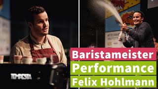 BaristaPräsentation des deutschen Baristameisters Felix Hohlmann [upl. by Ludie]