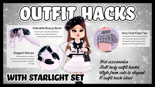 11 Outfit Hacks with Starlight Set  Royale High [upl. by Jar595]