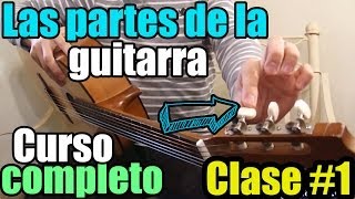 Clases de guitarra para principiantes 1 Las partes de la guitarra [upl. by Yorke350]