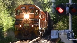 HD PampW 3052 Freight Train at Roberts Crossing [upl. by Nnagem]