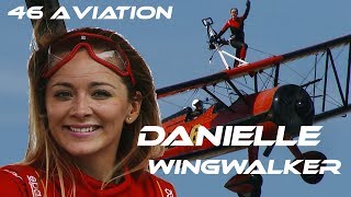 4Kᵁᴴᴰ 4K UHD DanielleHughesWingwalker from 46 Aviation The Original Wingwalking all over the Plane [upl. by Chimene122]