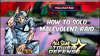 HOW TO SOLO MALEVOLENT RAID  ASTD [upl. by Darraj]