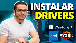 COMO INSTALAR OS DRIVERS DO SEU PC  CHIPSET AMD E INTEL E TAMBÉM DE VÍDEO [upl. by Martz27]