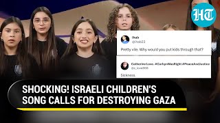 Will Kill Them All Israeli Children Sing Shocking Song On Gaza Video Sparks Outrage [upl. by Kubis366]