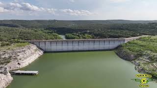 Medina Lake Drone Overflight July 24 2024 from Red Cove Marina [upl. by Arimak]