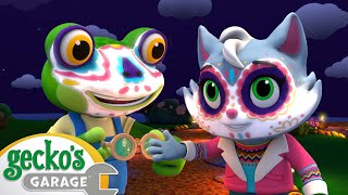 Dia de los Muertos Day of the Dead  Geckos Garage  Halloween for Kids [upl. by Lymann]