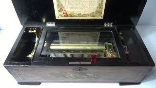 1880 Cuendet 10 Air Music Box [upl. by Aerdnas]