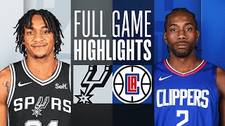 SPURS at CLIPPERS  FULL GAME HIGHLIGHTS  October 29 2023 [upl. by Akimet]