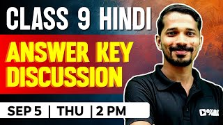 Class 9 Hindi  Onam Exam Answer Key Discussion  Exam Winner Class 9 [upl. by Evin]