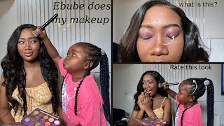 Ebube Obi does my makeup Hilarious…Rate this look 😃 [upl. by Ybur]