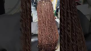 goddess braids with synthetic curls bohobraids curlybraids tiktokviralvideo trending newtrend [upl. by Bittencourt192]