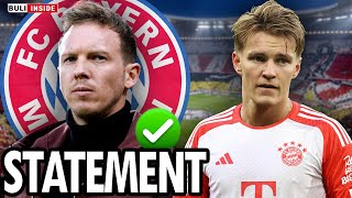 NagelsmannSTATEMENT zur BAYERNRÜCKKEHR Martin ODEGAARD vor REKORDTRANSFER zu BAYERN [upl. by Drusilla471]