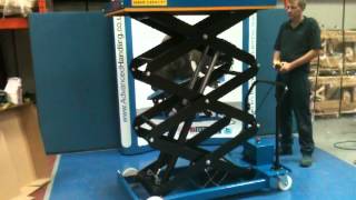 Electric Scissor Lift Table  Triple 12 Volt [upl. by Dodds]