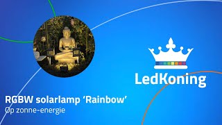 RGBW Solarlamp Rainbow op zonneenergie [upl. by Ayoral]