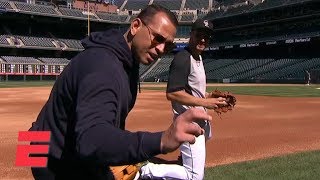 Nolan Arenado shows Alex Rodriguez why hes a Gold Glove third baseman  MLB on ESPN [upl. by Onirefez931]