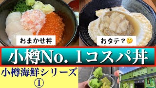 【小樽ポセイ丼 本店＆抹茶スイーツ処 茶和々】小樽海鮮シリーズ① 小樽No 1コスパ最強丼 イクラ・ホタテ・カニでいくら？ 衝撃の味 小樽の新名物『おタテ』とは？ 濃厚すぎる抹茶スイーツ [upl. by Delaney76]