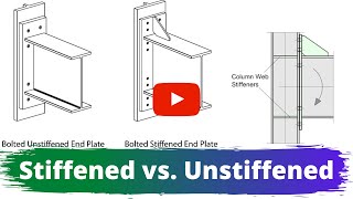 Stiffened vs Unstiffened End Plate Moment Connection [upl. by Heriberto]