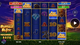 Buffalo Blitz Megaways Slot  BIG Win [upl. by Noyes]