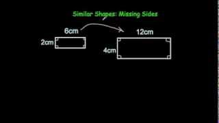 Similar Shapes  Missing Sides [upl. by Nehemiah]