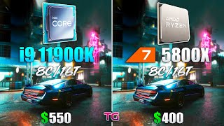 Ryzen 7 5800X vs Core i9 11900K Test in 8 Games [upl. by Yecies]