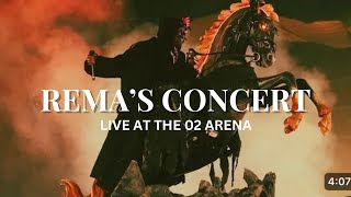 REMA’S CONCERT LIVE AT THE 02 ARENA 2023 [upl. by Verger]