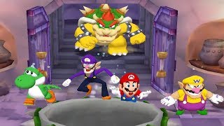 Mario Party 5  4 Player Minigames  Yoshi Waluigi Mario Wario Bad Luck All Funny Mini Games [upl. by Yar464]