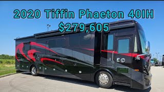 2020 Tiffin Phaeton 40IH was 279605 Price reduced 274605 [upl. by Ytsim]