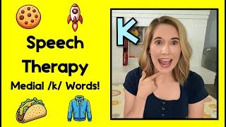 Speech Therapy for Kids  K Words Medial Position Articulation [upl. by Lewellen827]