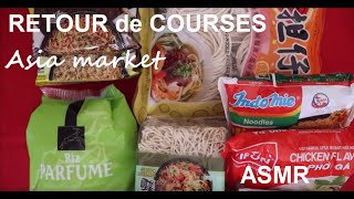 ASMR français  Retour de courses  Asia Market  Août 2024 [upl. by Black]