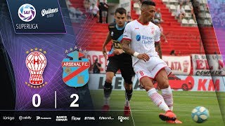 Fecha 16 resumen de Huracán  Arsenal [upl. by Annaihs]