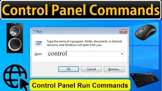 Control Panel Run Commands [upl. by Yenetruoc]