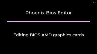 Phoenix BIOS Editor  an example of working with the program [upl. by Analad]