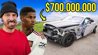 COMPRÉ EL ROLLS ROYCE WRAITH ACCIDENTADO DE MARCUS RASHFORDS [upl. by Grearson]