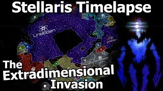 The Extradimensional Invasion  Stellaris Timelapse [upl. by Ecinereb]