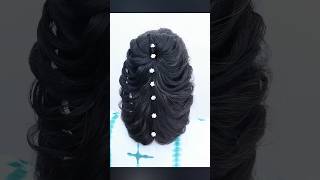 Different hairstyle for long amp short hair hairstylehairstyle 1million youtubeshorts viralvideos [upl. by Itnavart]