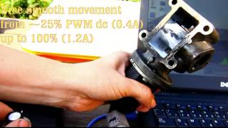 Pierburg EGR solenoid valve  proper and faulty operation [upl. by Hamil]