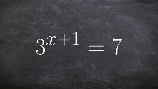 Learn how to take log of both sides to solve an exponential equation [upl. by Hillery46]