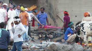 Cremations on the Ganges River in Varanasi India [upl. by Egni]