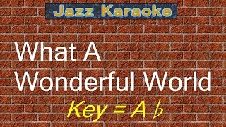 JazzKara quotWhat A Wonderful Worldquot KeyAb [upl. by Basilio]