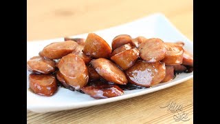 Brown Sugar amp Maple Glazed Kielbasa Recipe [upl. by Ahsemed661]