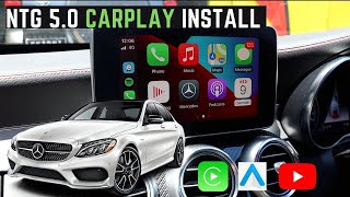 MercedesBenz CClass 20152019 Wireless Apple CarPlay  Android Auto Install [upl. by Ris372]