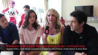 Power Rangers Megaforce Cast SDCC 2013 Interview [upl. by Eceinehs75]